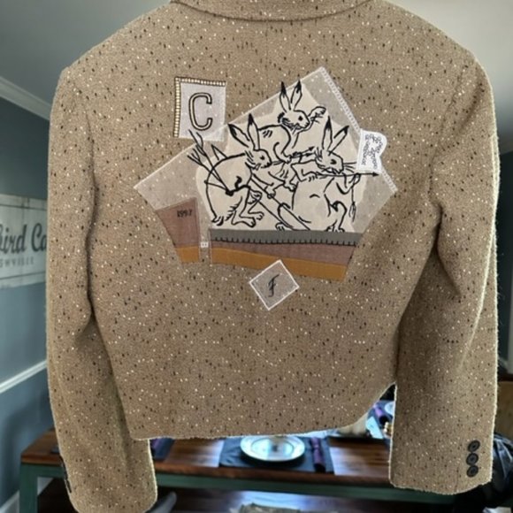 Christian Francis Roth Vintage Cropped Double Breasted Blazer/Jacket - Rare - Picture 2 of 8